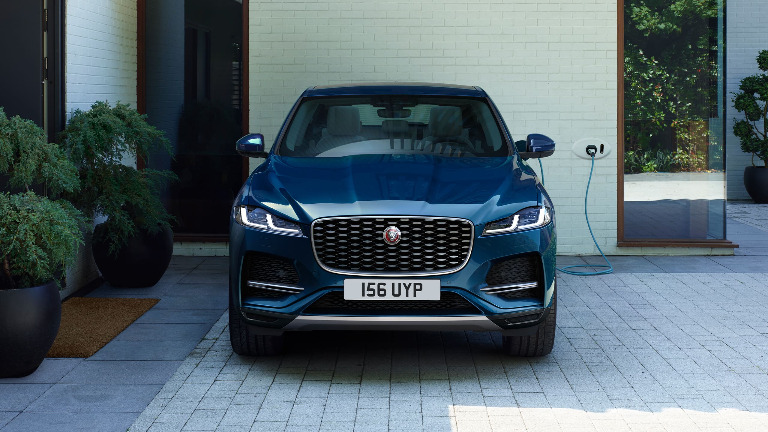 Jaguar F-Pace EV charging at home